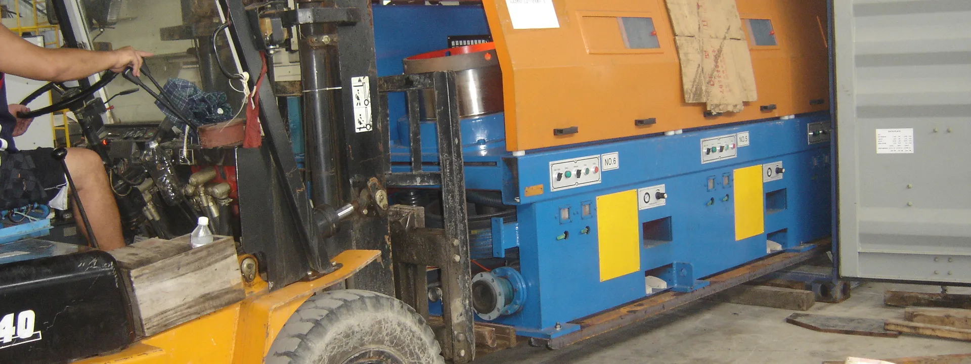 Equipment loading for transport