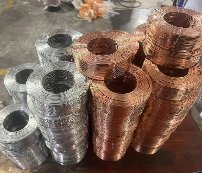 Finished stitching-wire coil examples